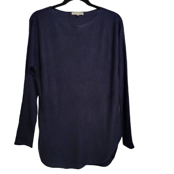 Joan Vass Sweaters - Joan‎ vass studio navy sweater sx lg